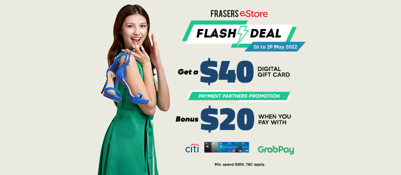 Seize Mega May Rewards on Frasers eStore! Bag $60!